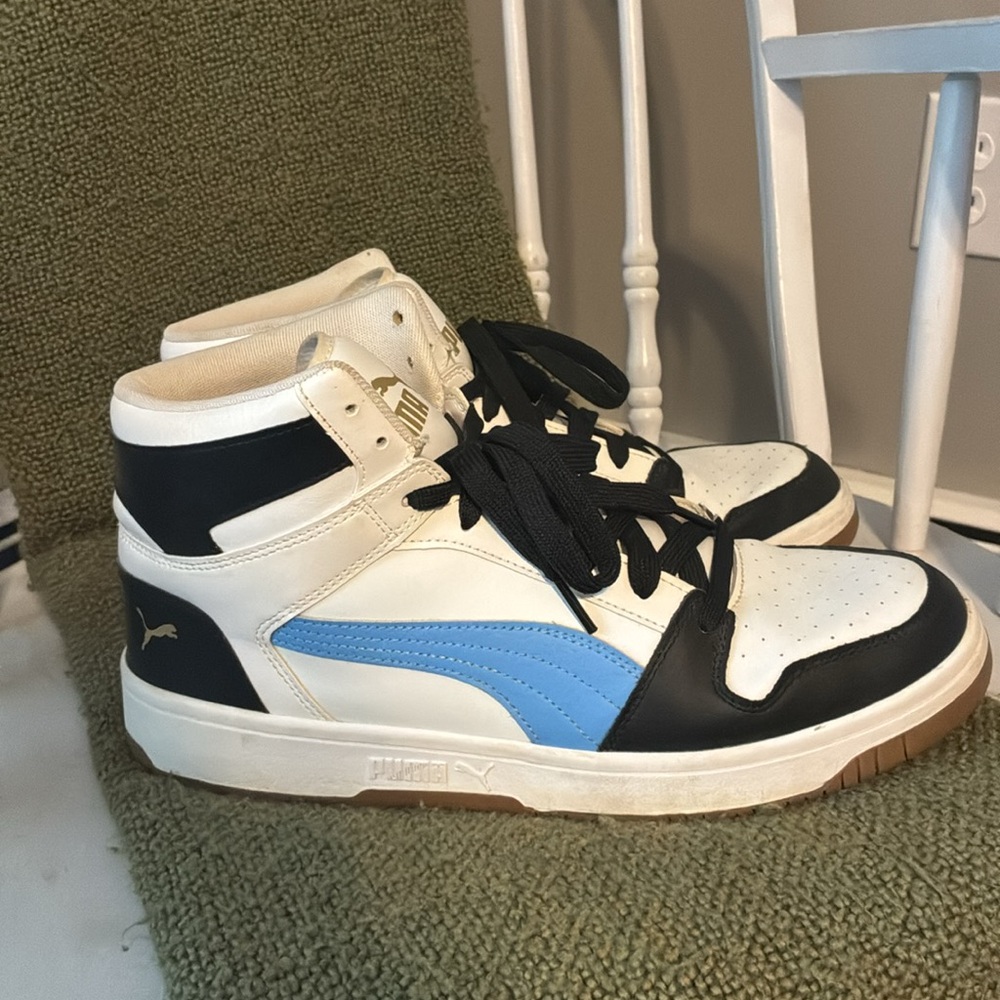 Mens Puma rebound mid shoe sneakers